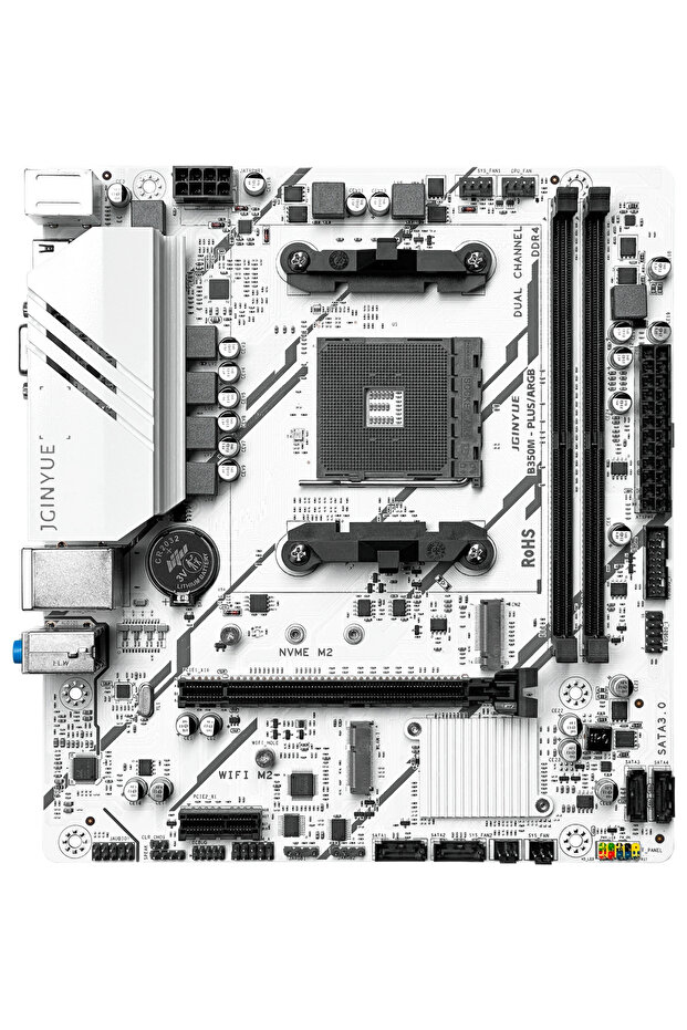 Jginyue Jgınyue B350M-PLUS Amd B350 Chıpset Ddr4 4000 Mhz(Oc) Matx Am4 Gamıng Anakart - 2