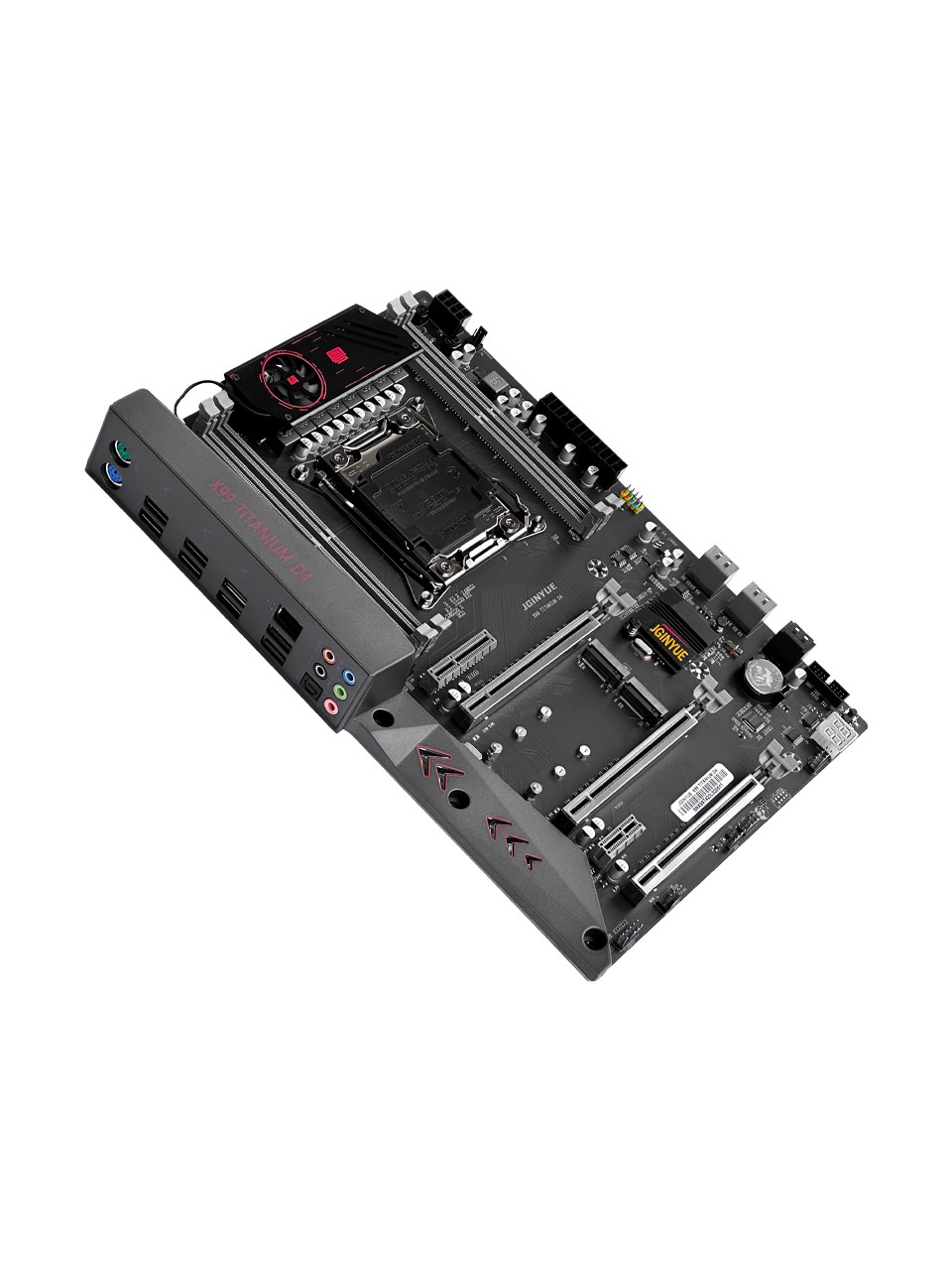 Jginyue X99 Titanium D4 Ddr4 2666 Mhz Ecc Sata 3.0 USB 3.0 Çift M.2 Nvme 2011-3 Soket Atx Anakart