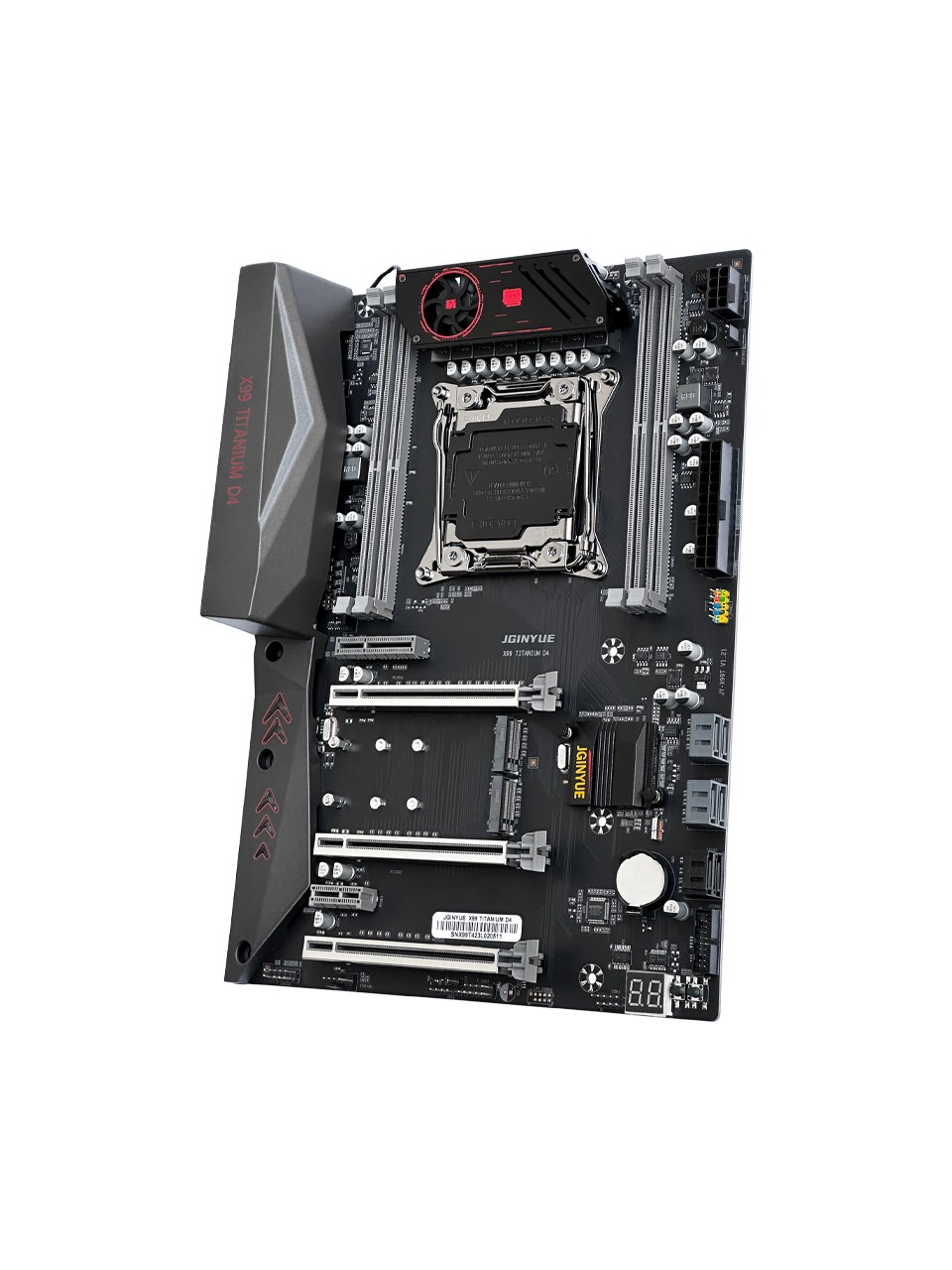 Jginyue X99 Titanium D4 Ddr4 2666 Mhz Ecc Sata 3.0 USB 3.0 Çift M.2 Nvme 2011-3 Soket Atx Anakart - 2