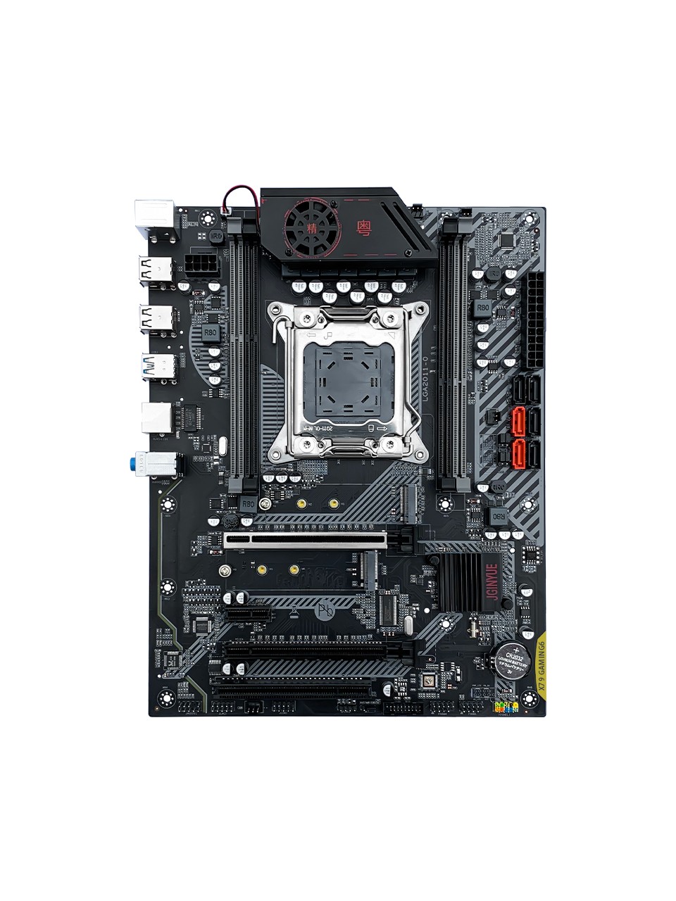 Jginyue X79 Gaming6 Ddr3 1866 MHZ(128GB) Sata 3.0 USB 3.0 Çift M.2 2011 Soket Atx Anakart