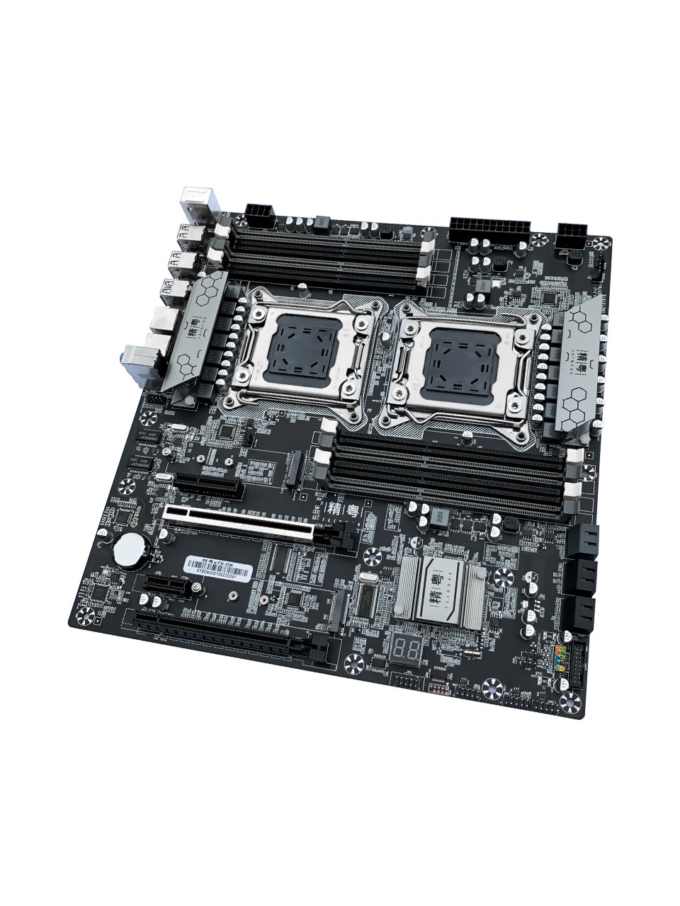 Jginyue X79 D8 Ddr3 1866 MHZ(512GB) Çift M.2 Sata 3.0 USB 3.0 Çift Işlemci Destekli 2011 Soket E-Atx Anakart - 4
