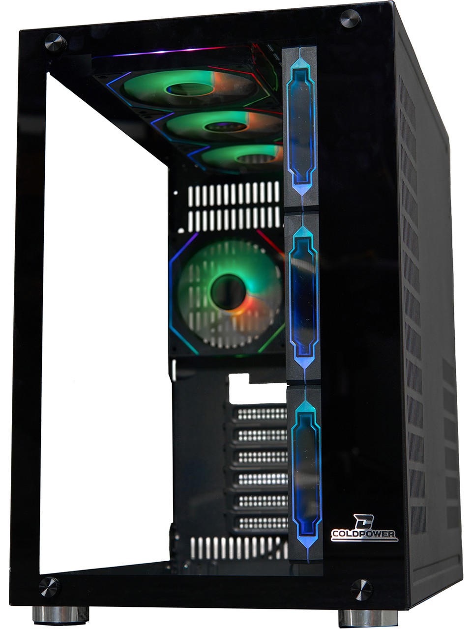 Cold Power Coldpower Seaview 7x Argb Sessiz Fan Temper Cam 750 Watt 80 Bronze Güç Kaynağı E-Atx Gaming Kasa - 3