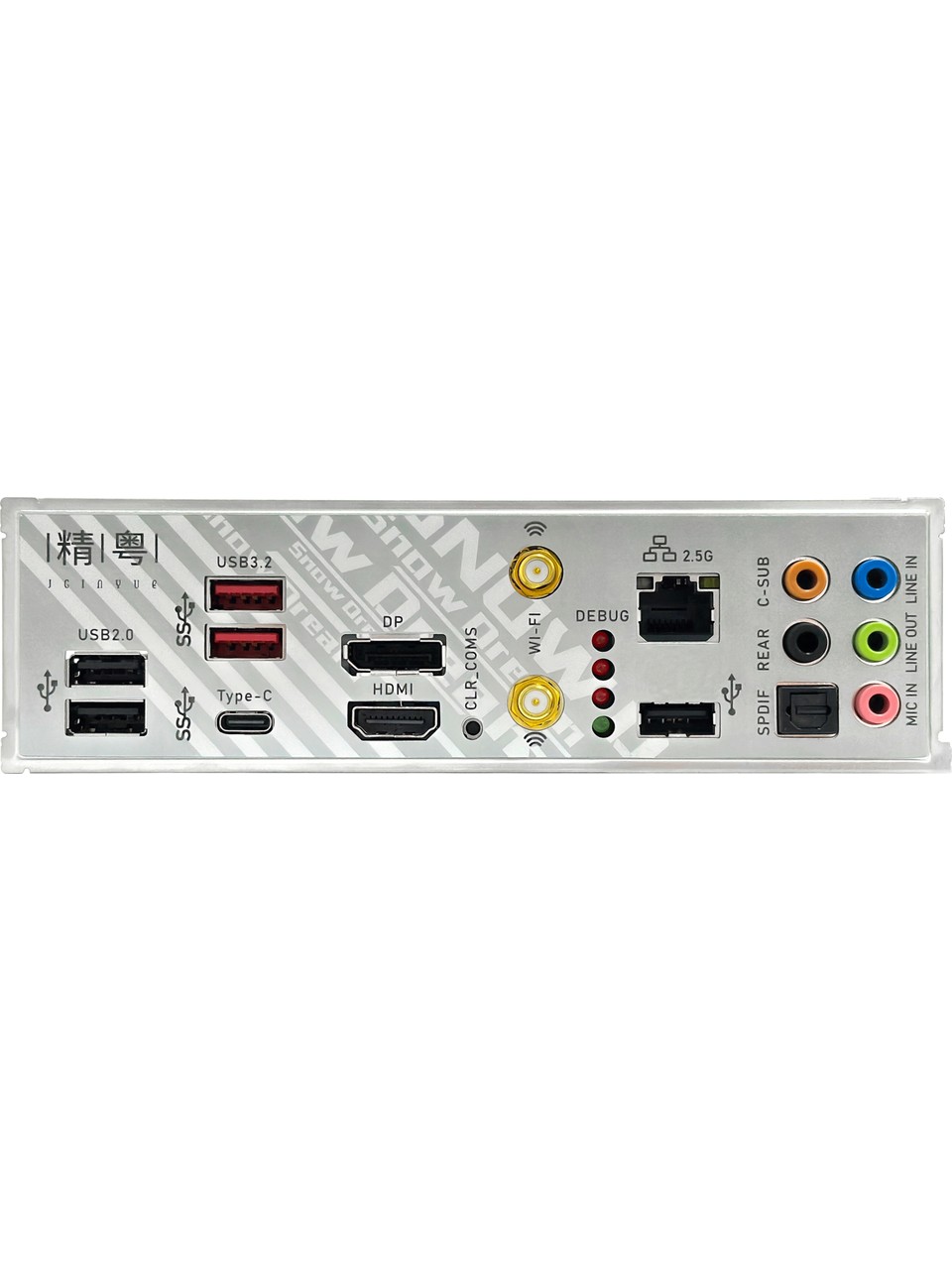 Jginyue B760M Snow Dream D5 Ddr5 Oc 8000 Mhz 4x Nvme HDMI Dp Type-C 1700 Soket - 3