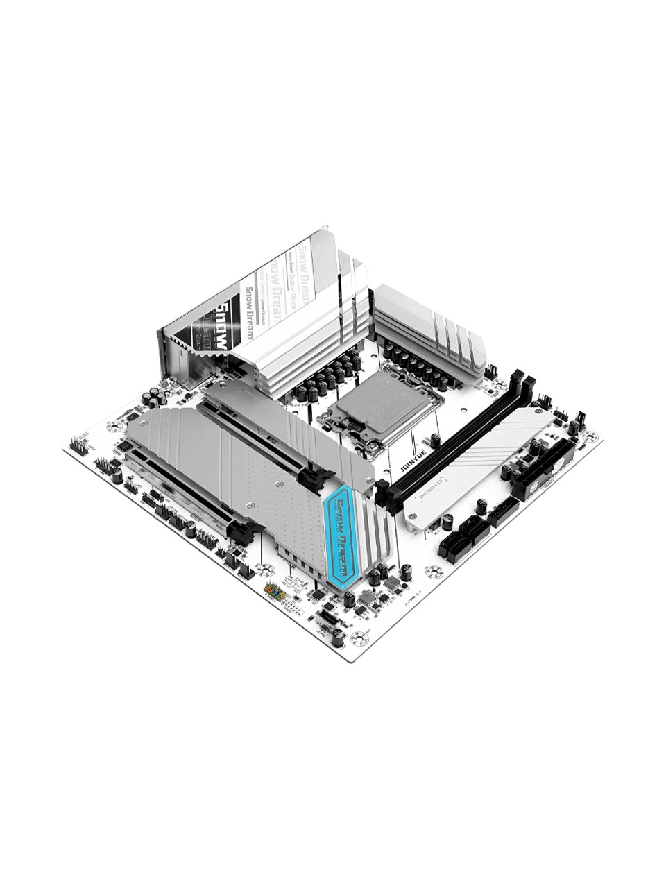 Jginyue Jgınyue Z790M Snow Dream D5 Intel Z790 Chıpset Ddr5 8000 Mhz(Oc) 1700 Soket Matx Gamıng Anakart