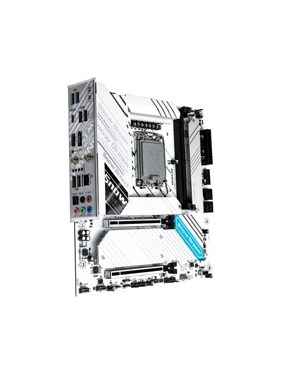 Jginyue Jgınyue Z790M Snow Dream D5 Intel Z790 Chıpset Ddr5 8000 Mhz(Oc) 1700 Soket Matx Gamıng Anakart - 5
